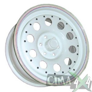 LLANTA DE ACERO MODULAR BLANCA 15"